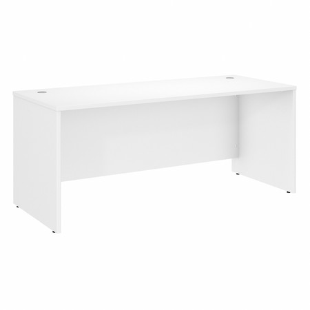 Bush Business Furniture Studio C 72W x 30D Office Desk W/ Hutch and Mobile File Cabinet, White STC011WHSU